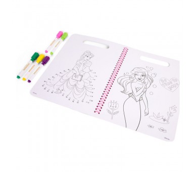 Libro magico pinta con agua Princesas Disney
