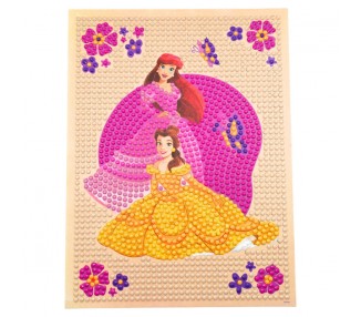 Pinta con diamantes Princesas Disney