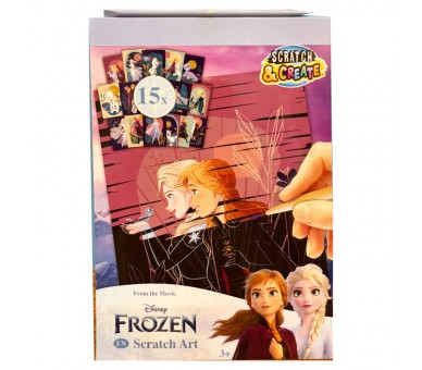 Set papeleria Scratch Art Frozen Disney