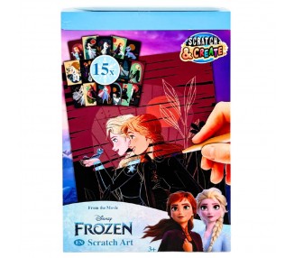 Set papeleria Scratch Art Frozen Disney