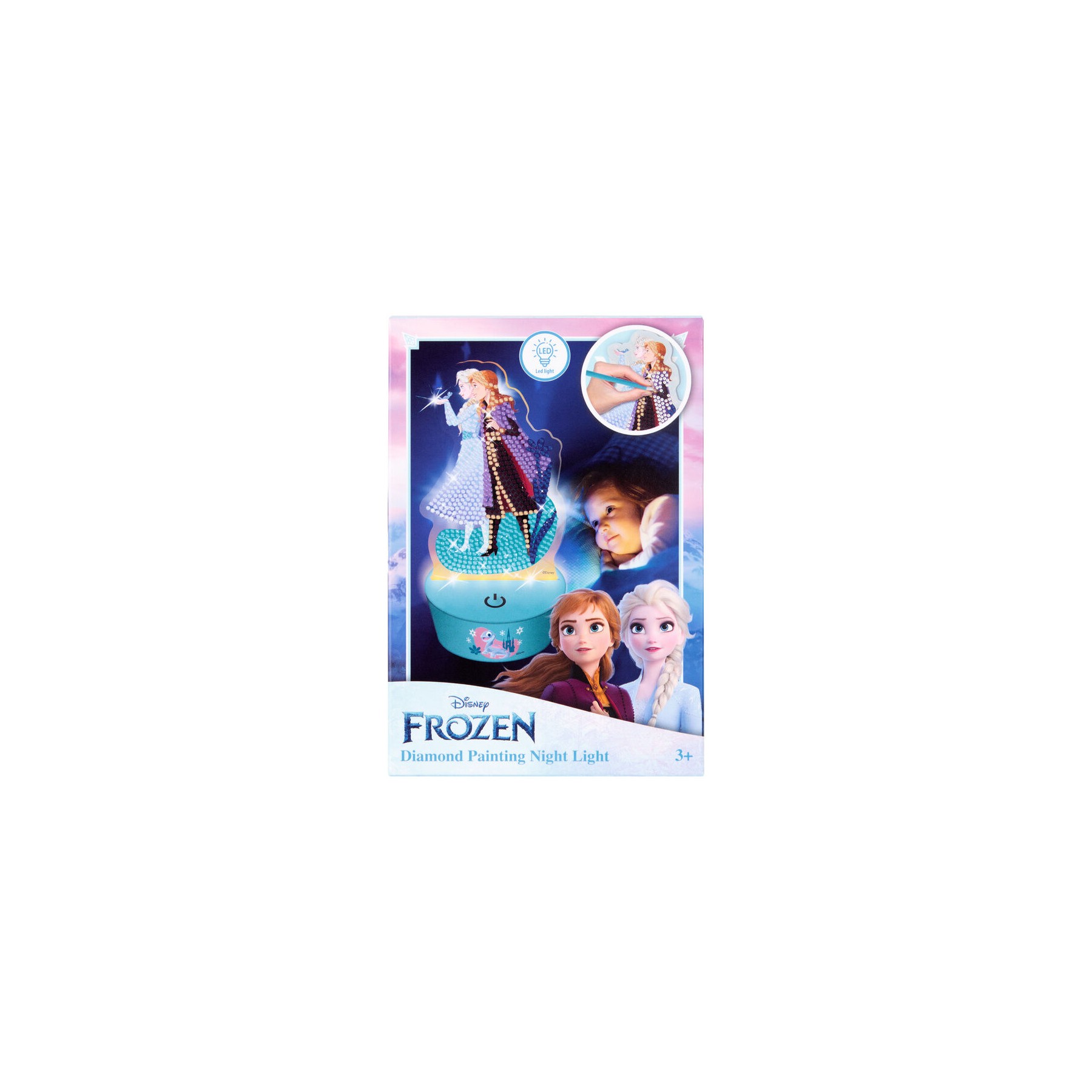 Figura para pintar luz LED Frozen Disney