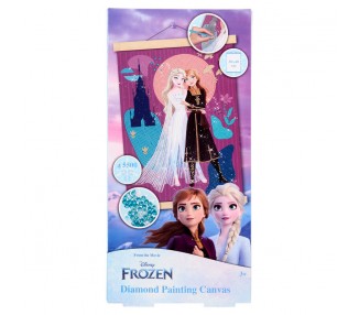 Marco madera pinta con diamantes Frozen Disney