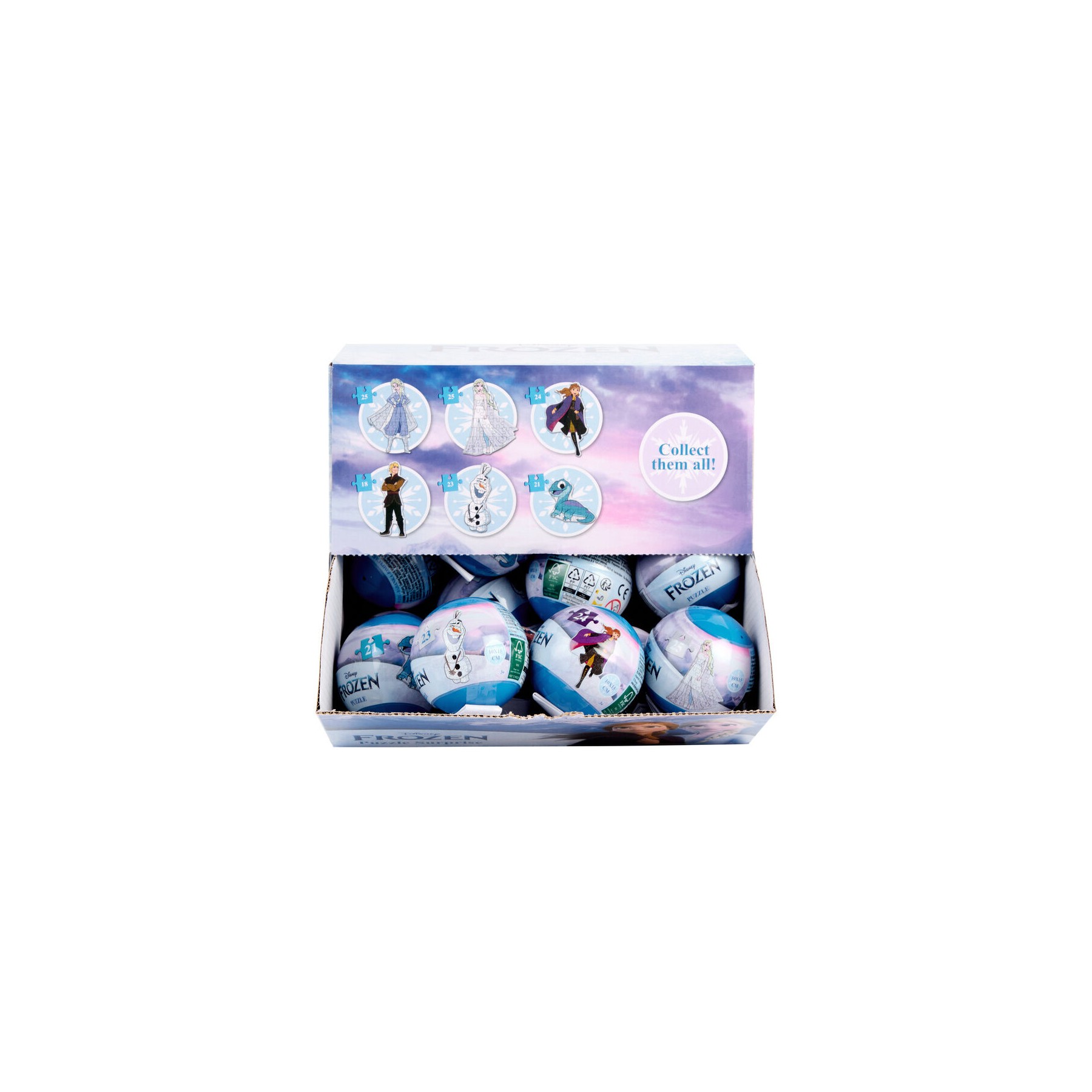Bola sorpresa puzzle Frozen Disney surtido