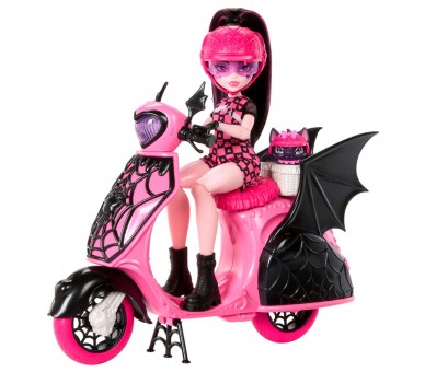 Muñeca Draculaura + Scooter Monster High