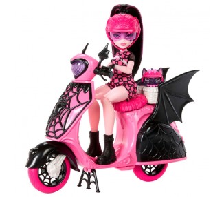 Muñeca Draculaura + Scooter Monster High