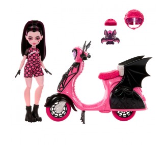 Muñeca Draculaura + Scooter Monster High