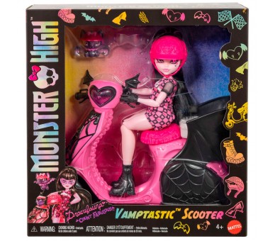 Muñeca Draculaura + Scooter Monster High