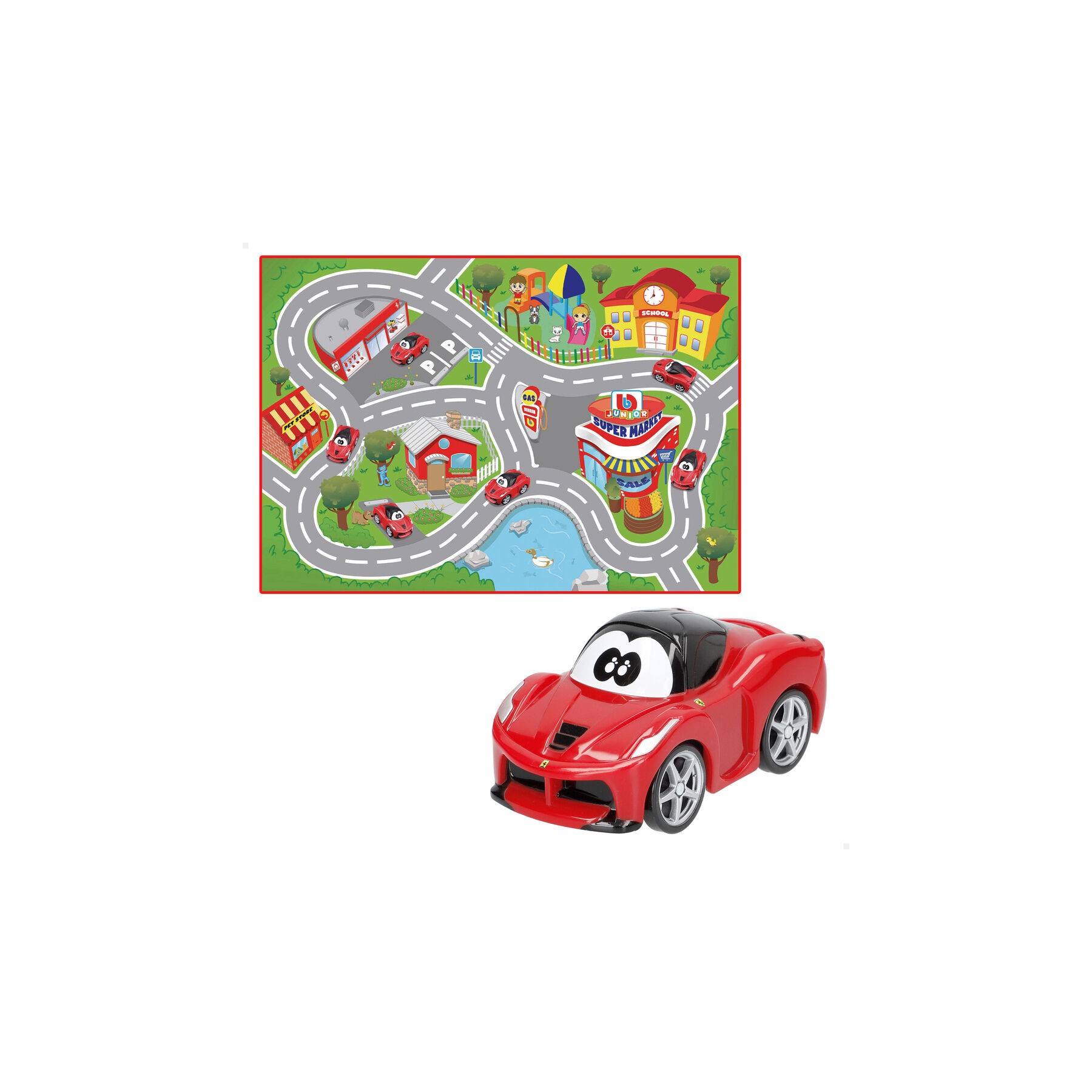 Circuito + coche Ferrari