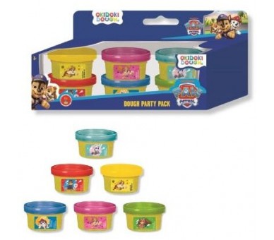 Blister 6 mini botes plastilina Patrulla Canina Paw Patrol