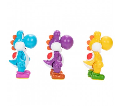Blister 3 figuras Yoshi Super Mario Bros 10cm