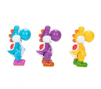 Blister 3 figuras Yoshi Super Mario Bros 10cm