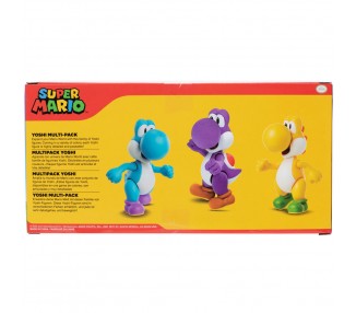 Blister 3 figuras Yoshi Super Mario Bros 10cm