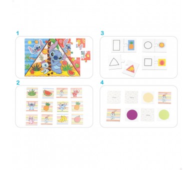 Juego educativo 10 en 1 Stitch Disney
