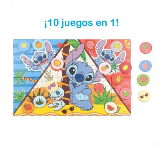 Juego educativo 10 en 1 Stitch Disney