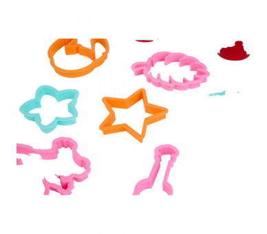 Blister 6 mini botes plastilina + moldes Stitch Disney surtido