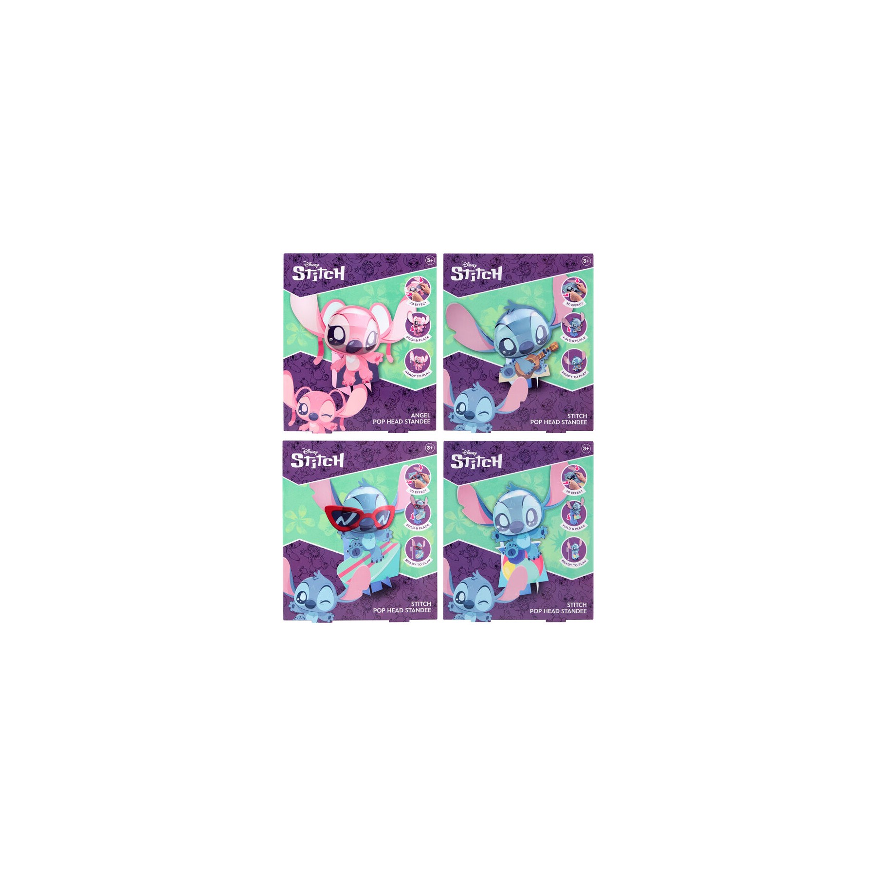 Figura 3D Stitch Disney 20cm surtido