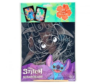 Set papeleria Scratch Art Stitch Disney