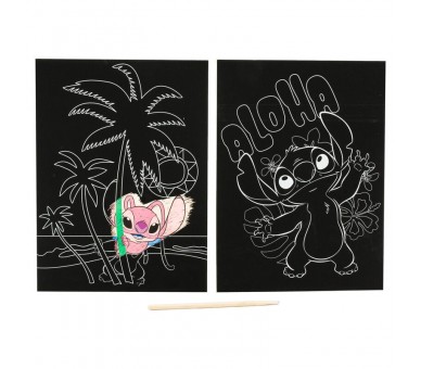 Set papeleria Scratch Art Stitch Disney