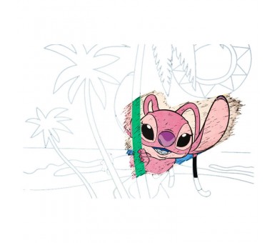 Set papeleria Scratch Art Stitch Disney