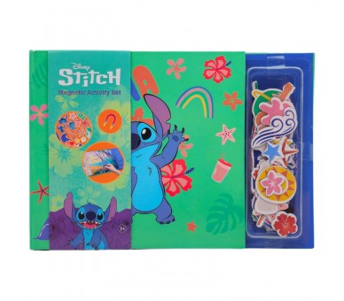 Libro magnetico + sticker Stitch Disney