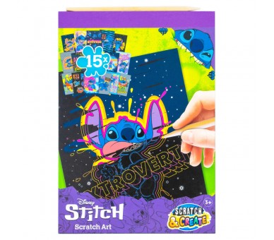Set papeleria Scratch Art Stitch Disney