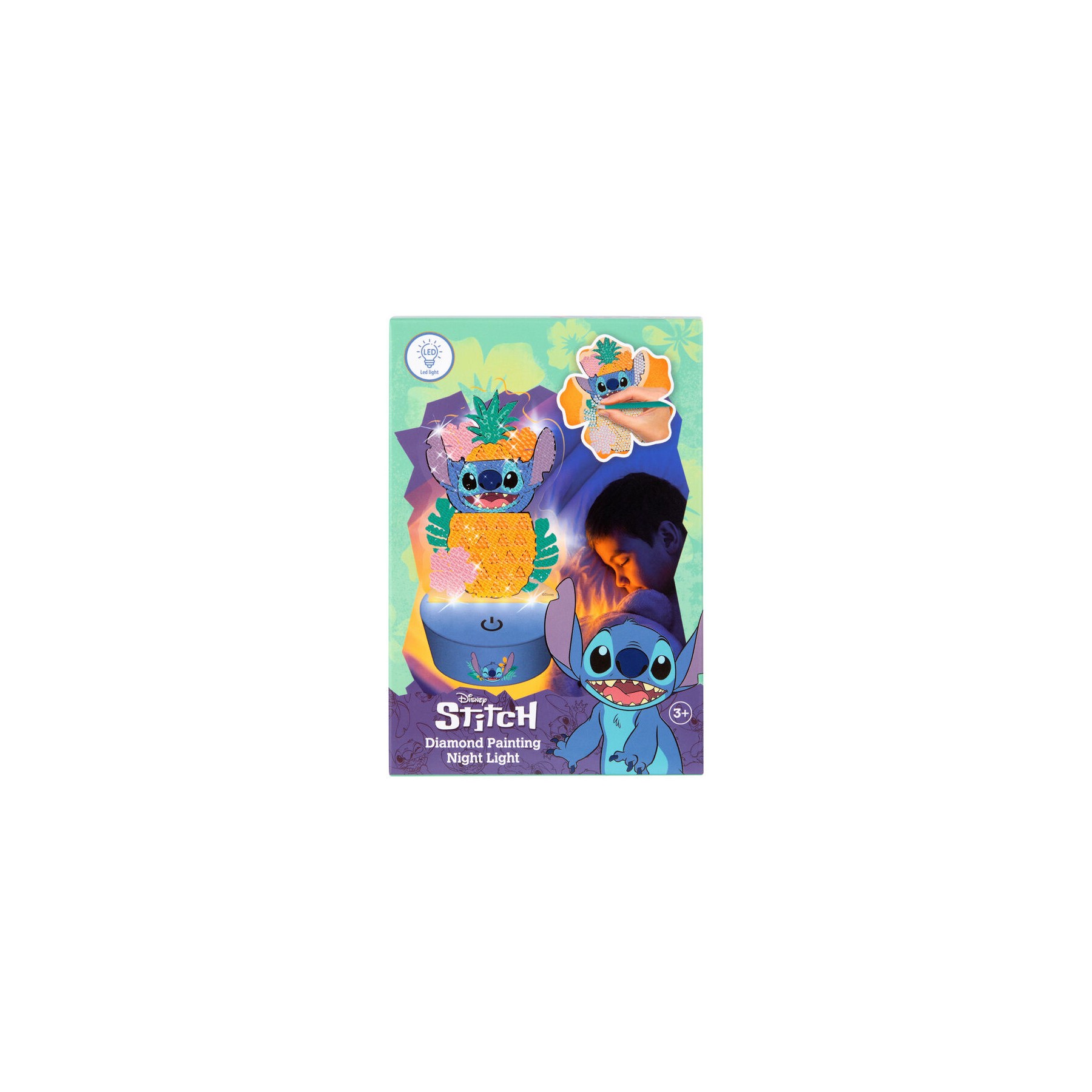 Figura para pintar luz LED Stitch Disney