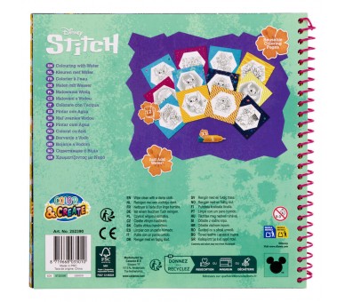 Libro magico pinta con agua Stitch Disney