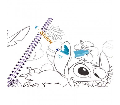 Libro magico pinta con agua Stitch Disney