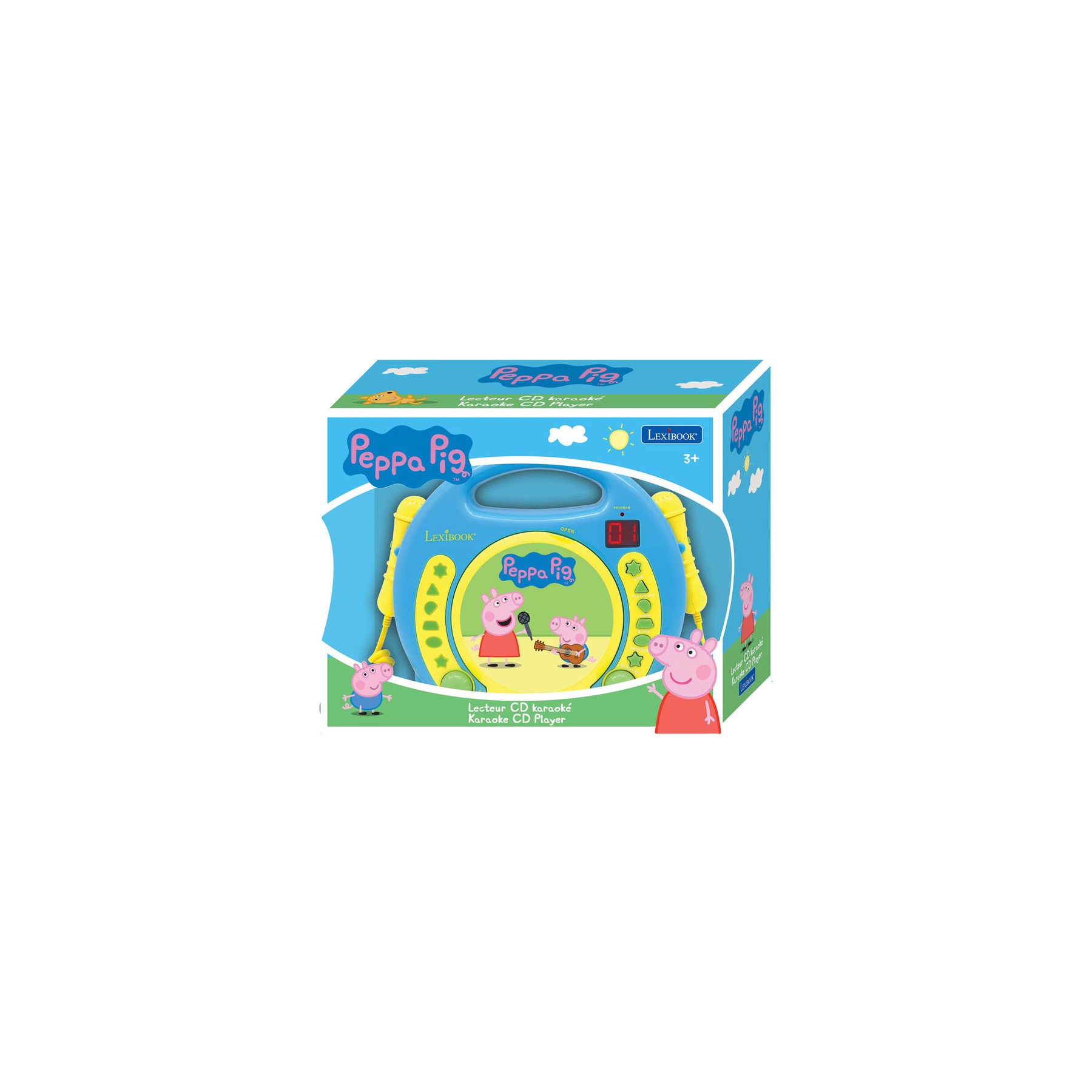 Reproductor CD Peppa Pig con microfonos