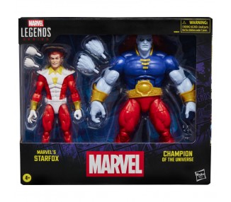 Blister 2 figuras Starfox & Champion of the Universe Marvel Legends Series 15cm