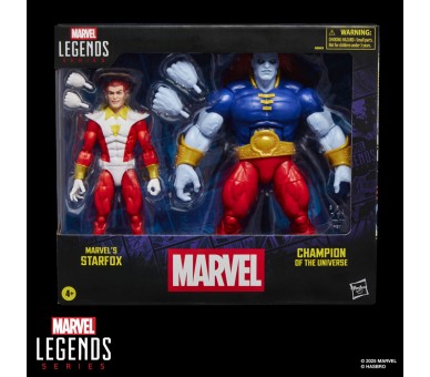 Blister 2 figuras Starfox & Champion of the Universe Marvel Legends Series 15cm
