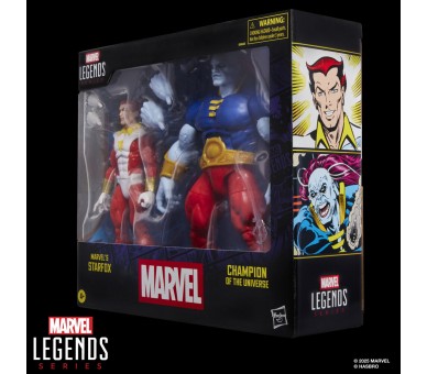 Blister 2 figuras Starfox & Champion of the Universe Marvel Legends Series 15cm