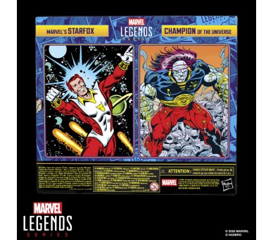 Blister 2 figuras Starfox & Champion of the Universe Marvel Legends Series 15cm
