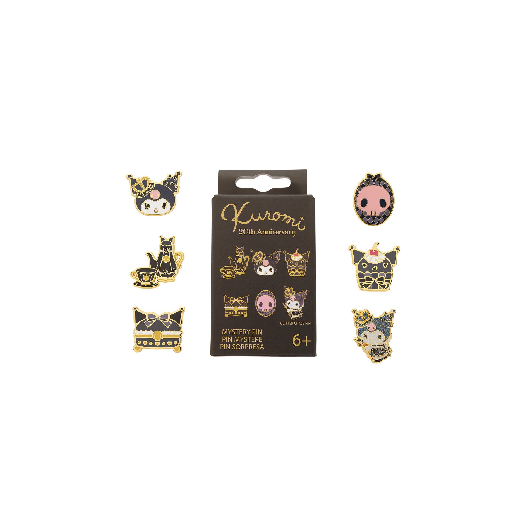 Blind Box Mystery Enamel Pin 20th Anniversary Kuromi Hello Kitty Loungefly surtido