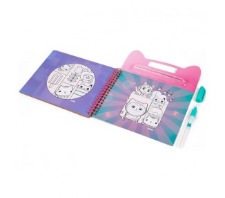 Libro magico pinta con agua La Casa de Muñecas de Gabby