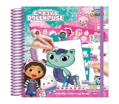 Libro dibujo y actividades La Casa de Muñecas de Gabby