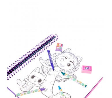 Libro dibujo y actividades La Casa de Muñecas de Gabby