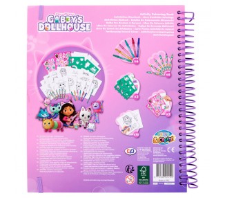 Libro dibujo y actividades La Casa de Muñecas de Gabby