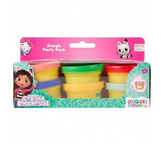 Blister 6 mini botes plastilina La Casa de Muñecas de Gabby