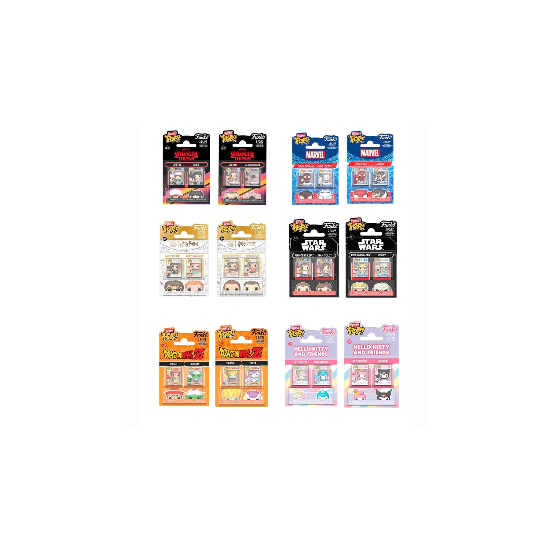 Blister 2 Bitty POP! surtido