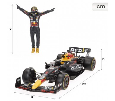 Coche Verstappe Red Bull F1 2023 metal