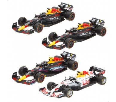 Blister 4 coches F1 Red Bull metal