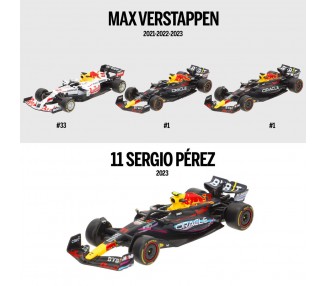 Blister 4 coches F1 Red Bull metal