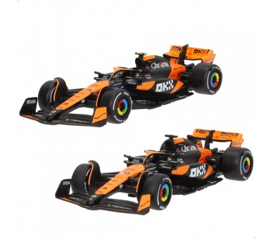 Blister 2 coches Mclaren MCL38 F1 2024 metal