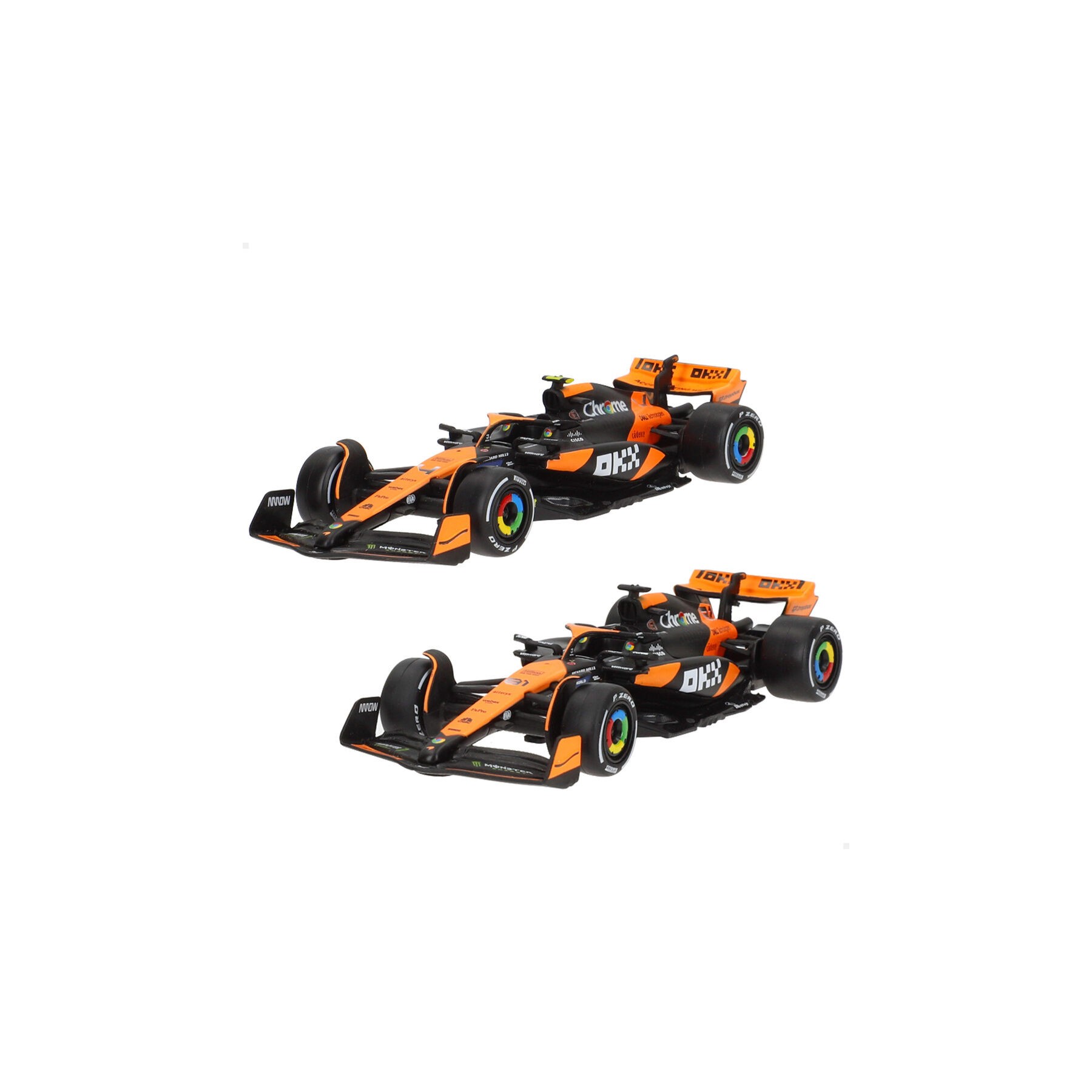 Blister 2 coches Mclaren MCL38 F1 2024 metal