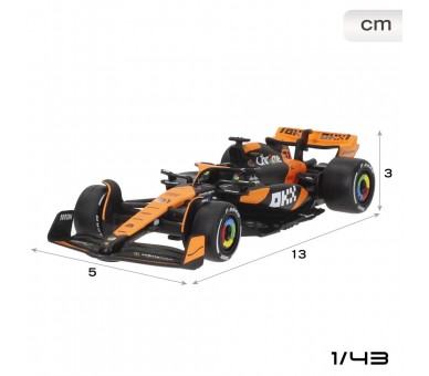 Blister 2 coches Mclaren MCL38 F1 2024 metal