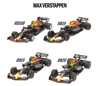 Blister 4 coches Campeonatos F1 Red Bull metal