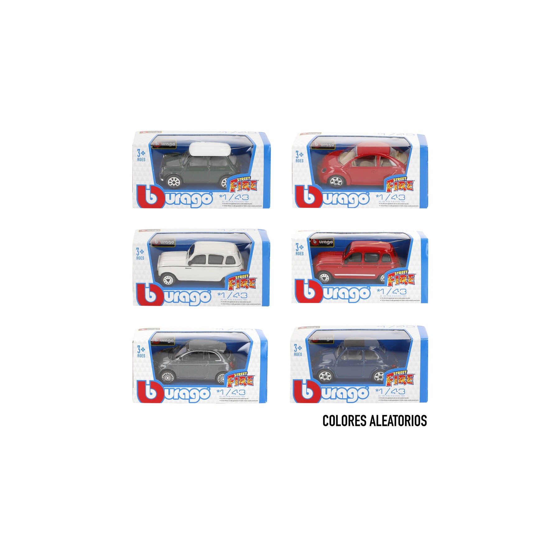 Coche Street Fire Clasicos metal surtido