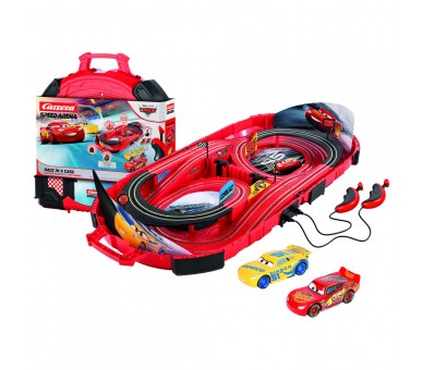 Circuito carreras Race in a Case Cars Disney Pixar