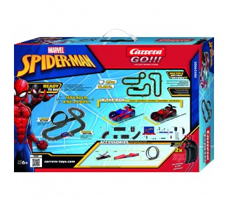 Circuito carerras Spiderman Marvel Carrera GO!!!